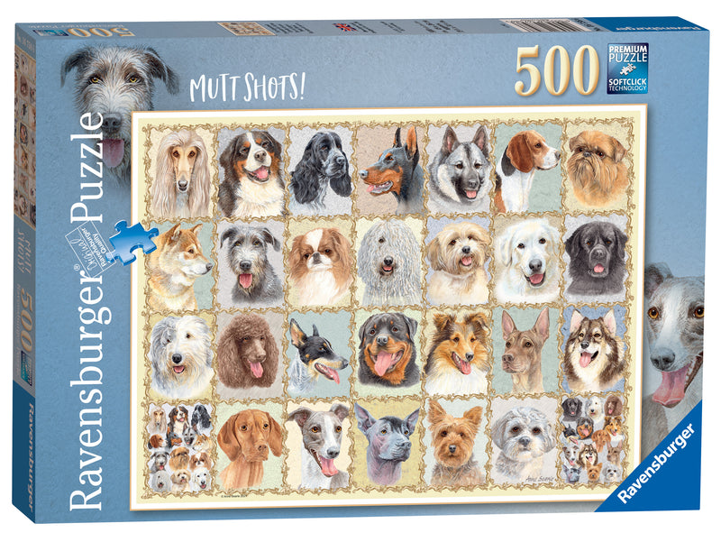 Mutt Shots! 500 piece Jigsaw Puzzle