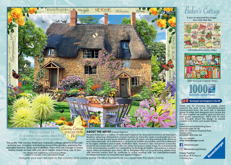 Ravensburger Country Cottage Collection No.14 - Baker's Cottage, 1000 piece Jigaw Puzzle