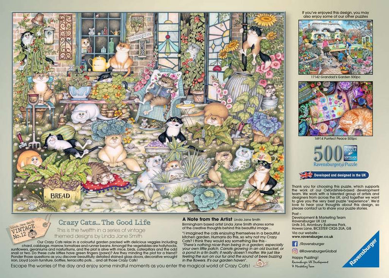 Crazy Cats The Good Life 500 piece Jigsaw Puzzle