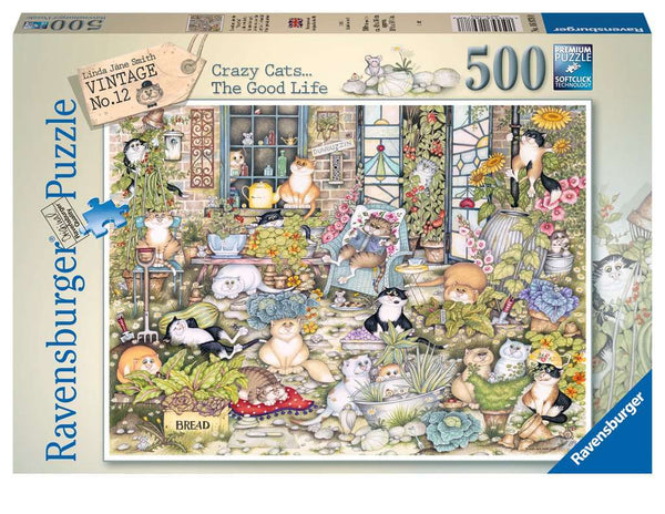 Crazy Cats The Good Life 500 piece Jigsaw Puzzle