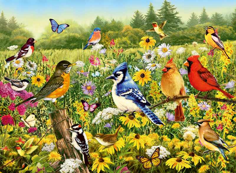 Birds in the Meadow 500 piece Jigsaw Puzzle