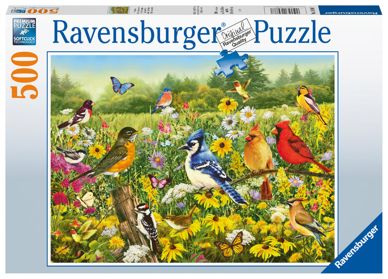 Birds in the Meadow 500 piece Jigsaw Puzzle