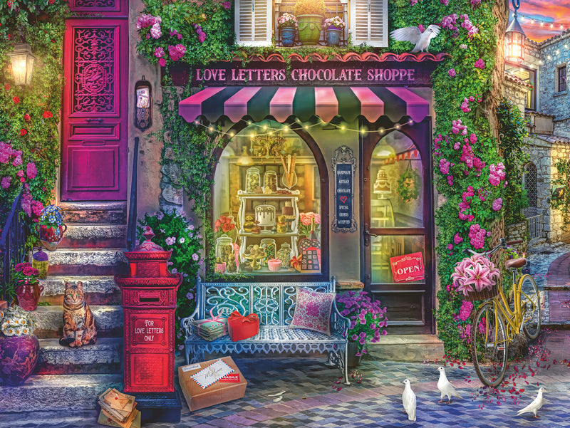 Ravensburger Love Letters Chocolate Shop 1500 piece Jigsaw Puzzle