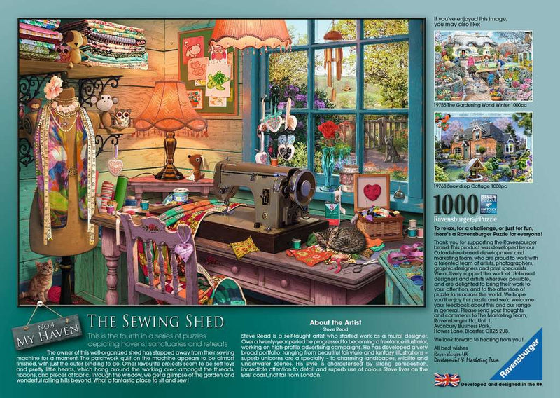 My Haven No 4. The Sewing Shed 1000 piece Jigsaw Puzzle