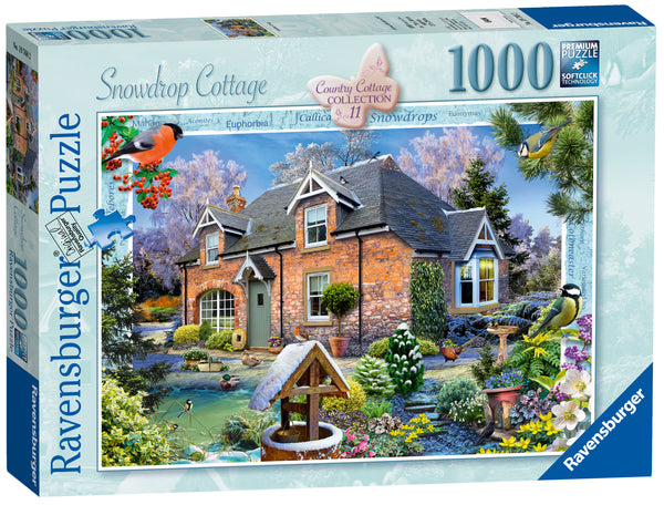 Ravensburger Country Cottage Collection No.11 - Snowdrop Cottage, 1000 piece Jigaw Puzzle