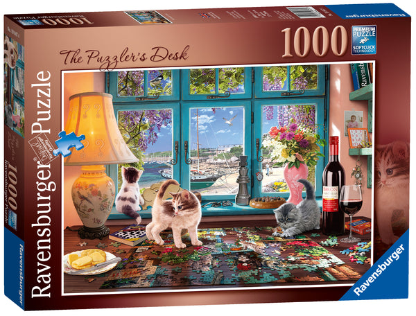 The Puzzler's Desk, 1000 piece Jigsaw Puzzle